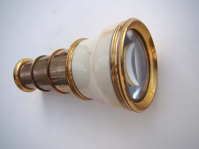 An Antique three-draw Ivory mounted Monocular circa 1820 — image 2